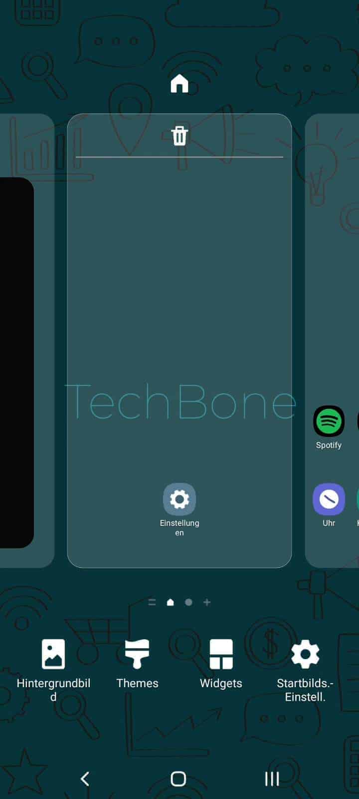 Startbildschirmlayout Samsung Handbuch TechBone