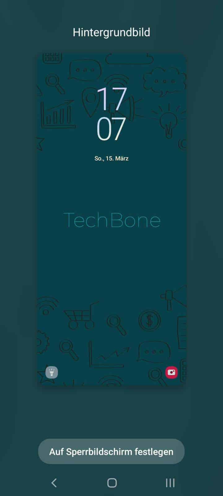 Hintergrund des Sperrbildschirm ändern - Samsung Handbuch | TechBone