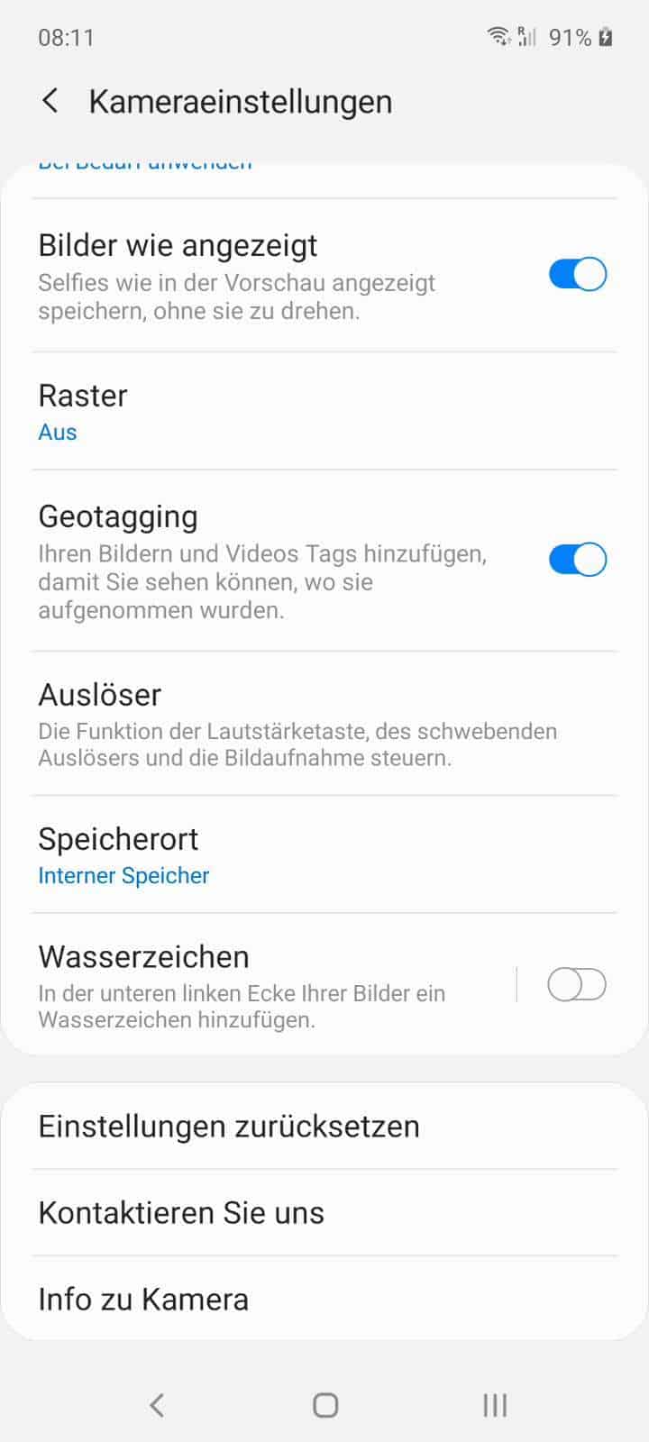 Samsung Galaxy A3 Kamera Stellt Nicht Scharf Kameraeinstellungen zurücksetzen - Samsung Handbuch | TechBone