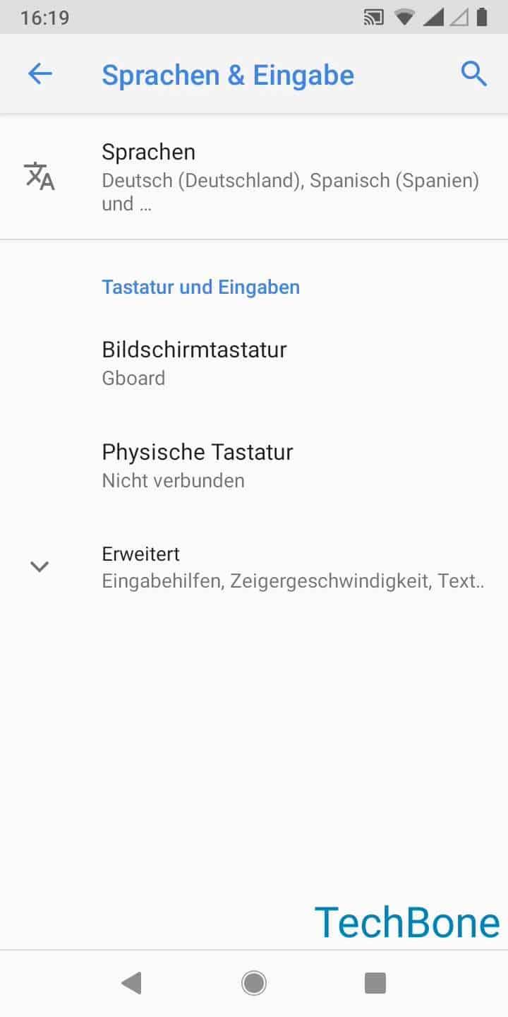 Huawei Mate 20 Pro Tastatur Sprache ändern Standardsprache für Tastatur ändern - Android Handbuch | TechBone