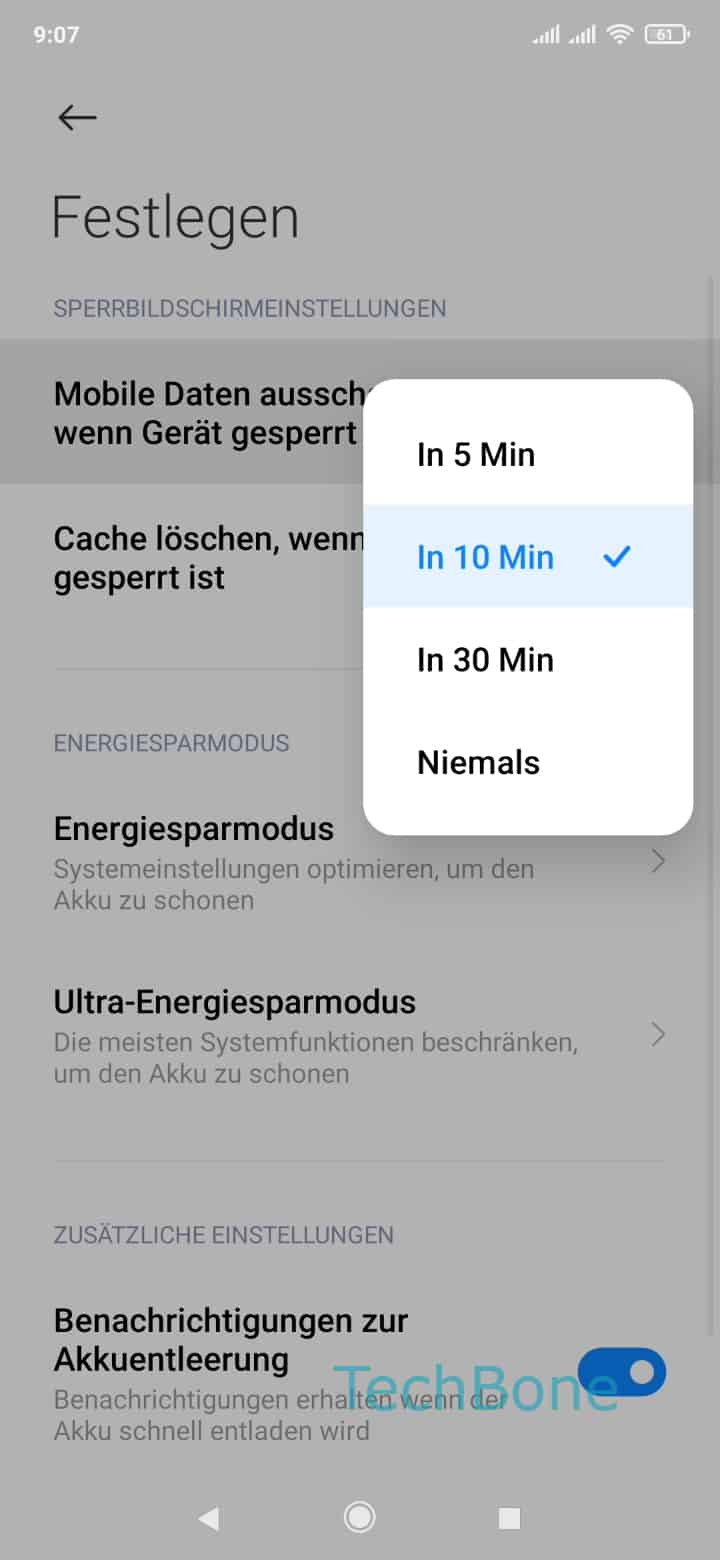 Mobile Daten ausschalten wenn Gerät gesperrt ist - Xiaomi Handbuch