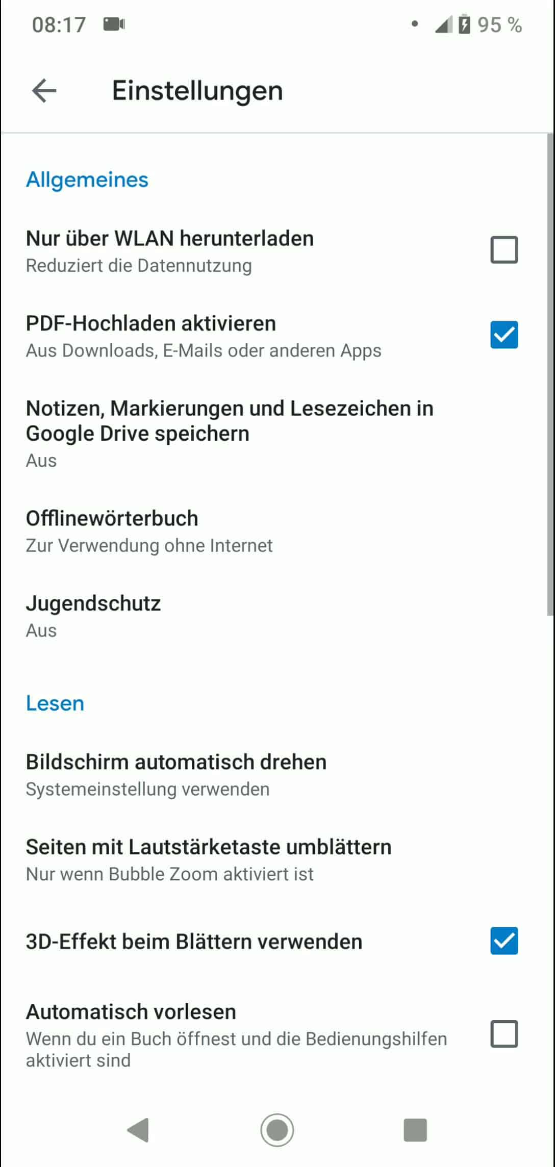 Lesezeichen android