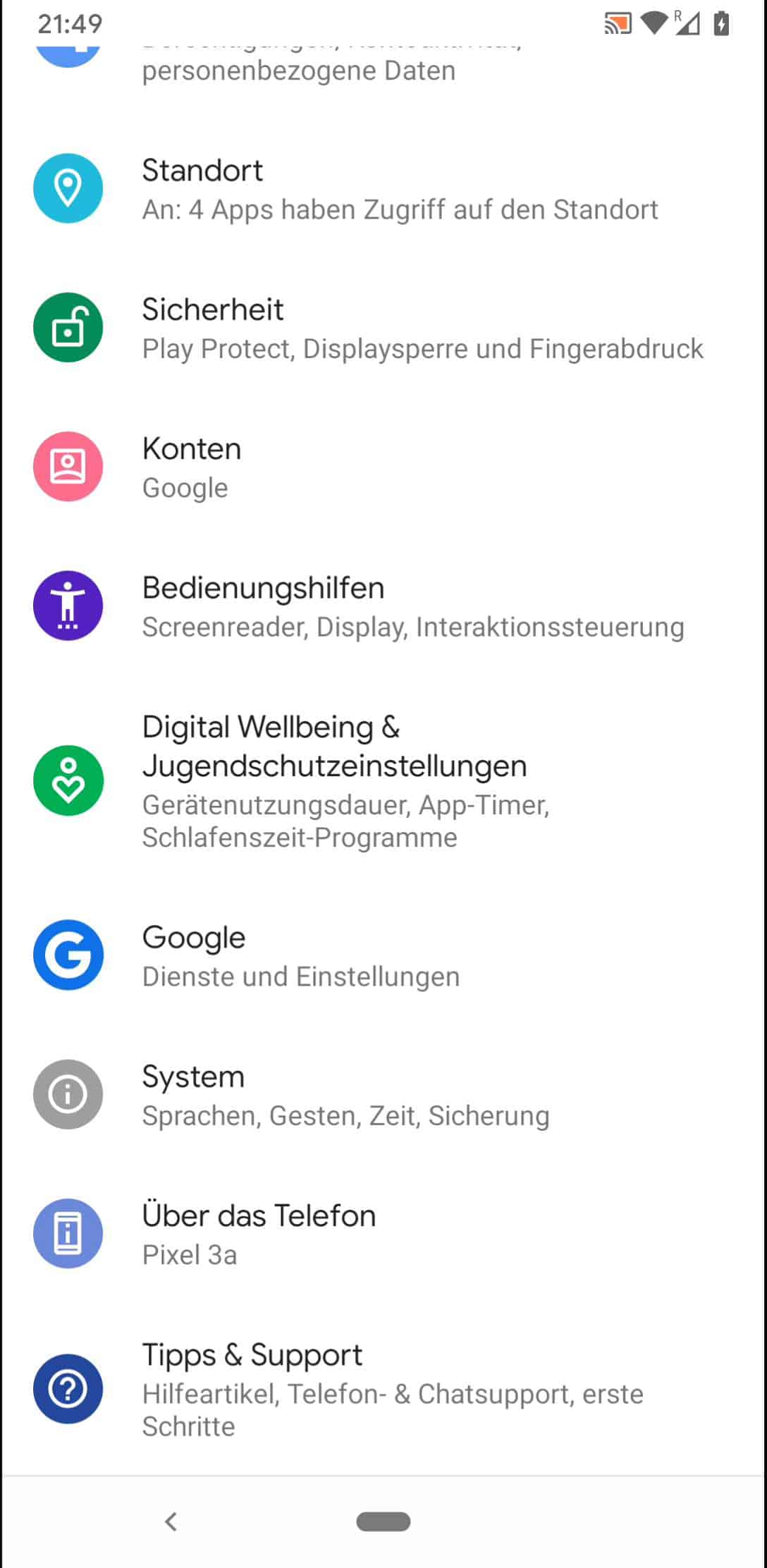 Auf Werkseinstellungen zurücksetzen Android Handbuch