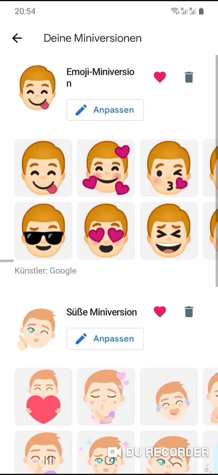 Whatsapp eigene sticker emoji