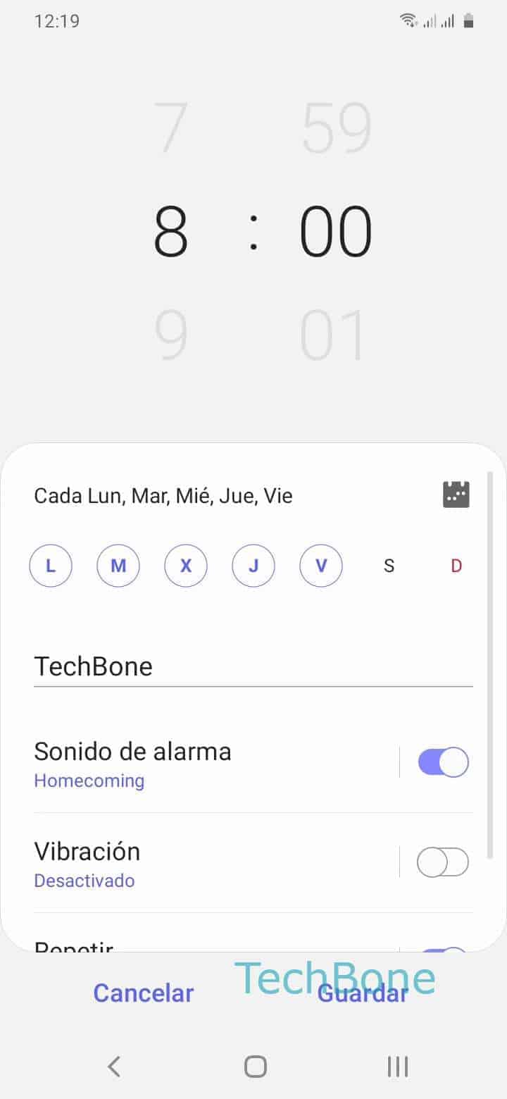 Alarma Samsung Galaxy A11 Techbone