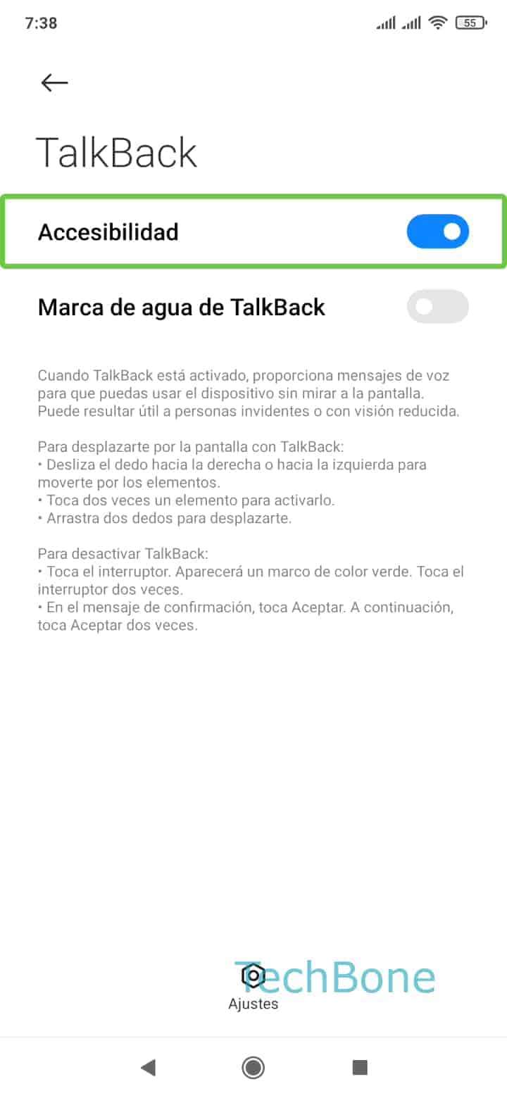 Как отключить talkback на xiaomi