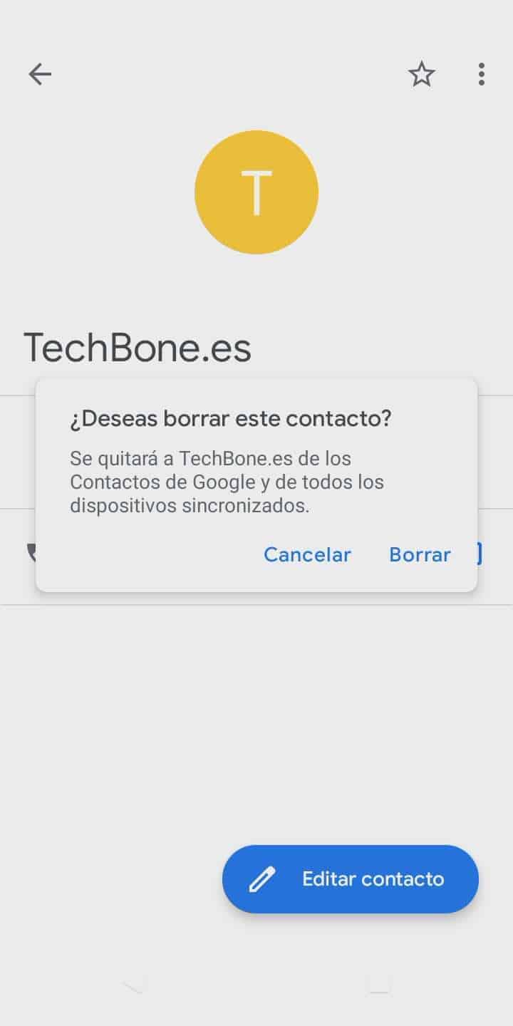 Eliminar contactos de solo lectura - Tenemos la solución | TechBone