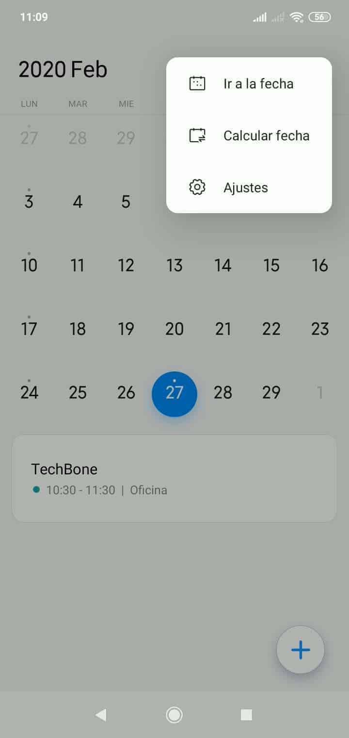 Añadir cuenta en el calendario - Xiaomi Manual  TechBone