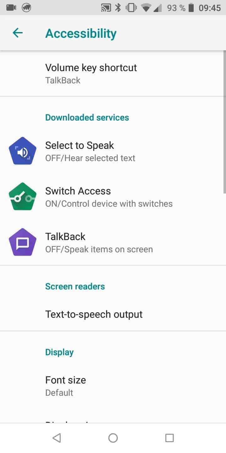 redmi 8 talkback on