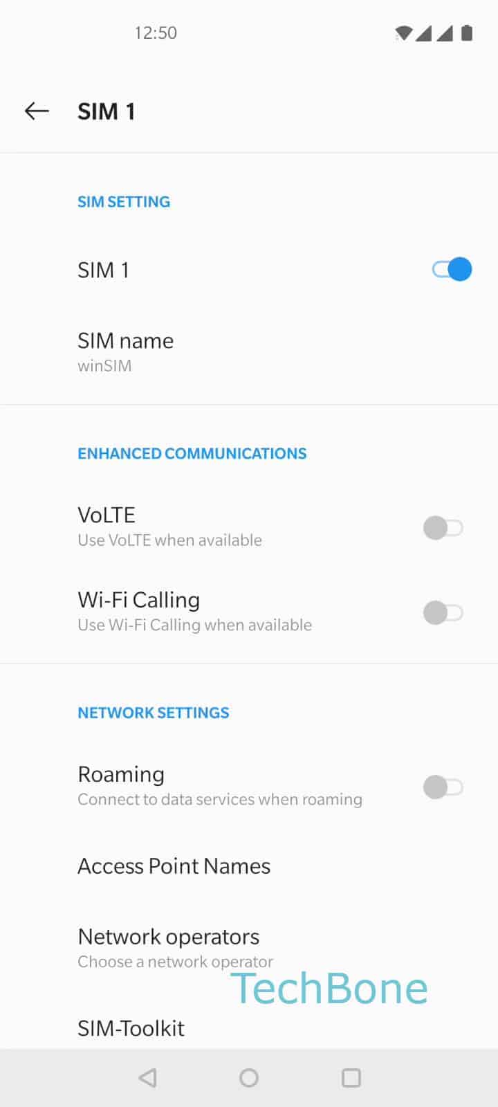 How to enable or disable data roaming - OnePlus Manual | TechBone