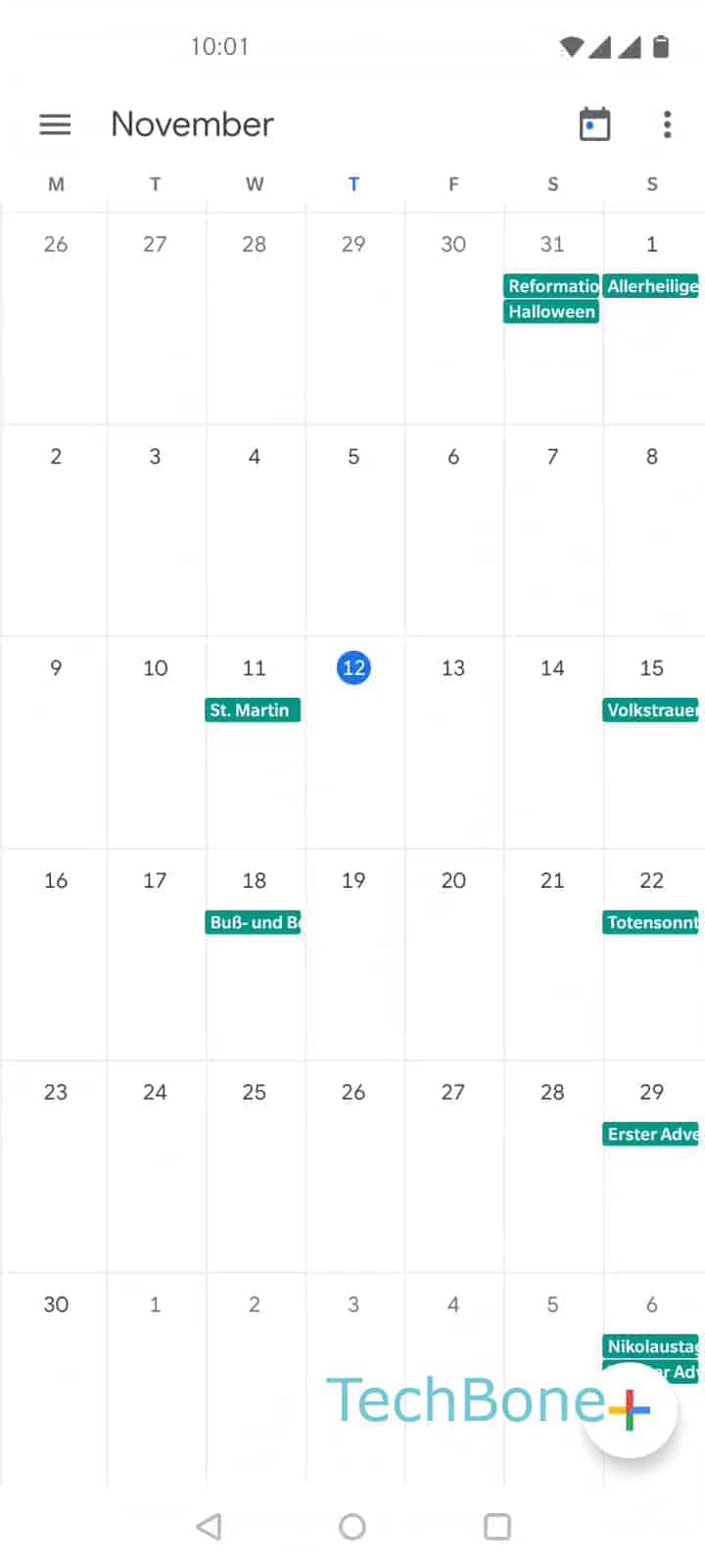 How to show or hide holidays in the calendar app OnePlus Manual