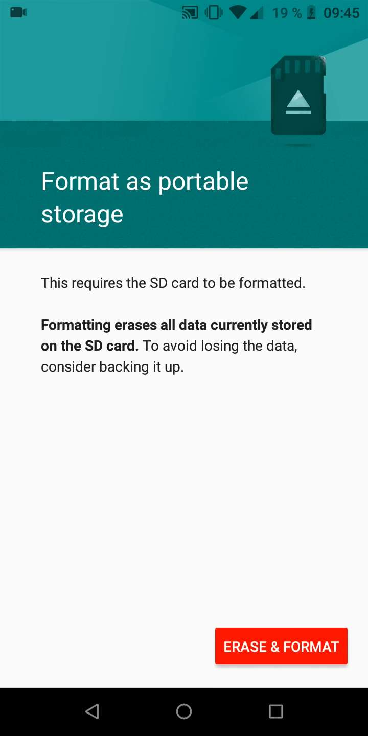 Format SD card - Android 8 Manual | TechBone