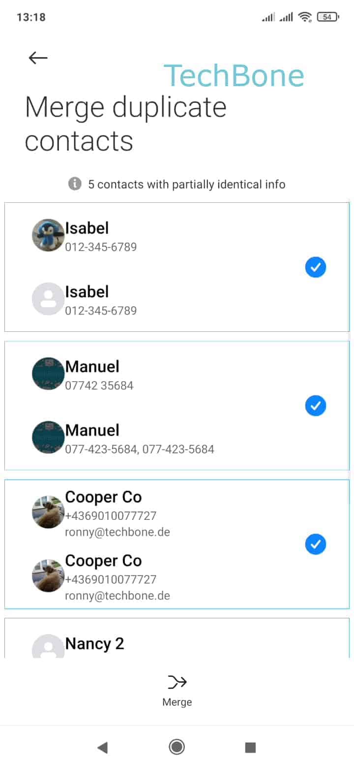 How to merge duplicate contacts xiaomi manual techbone