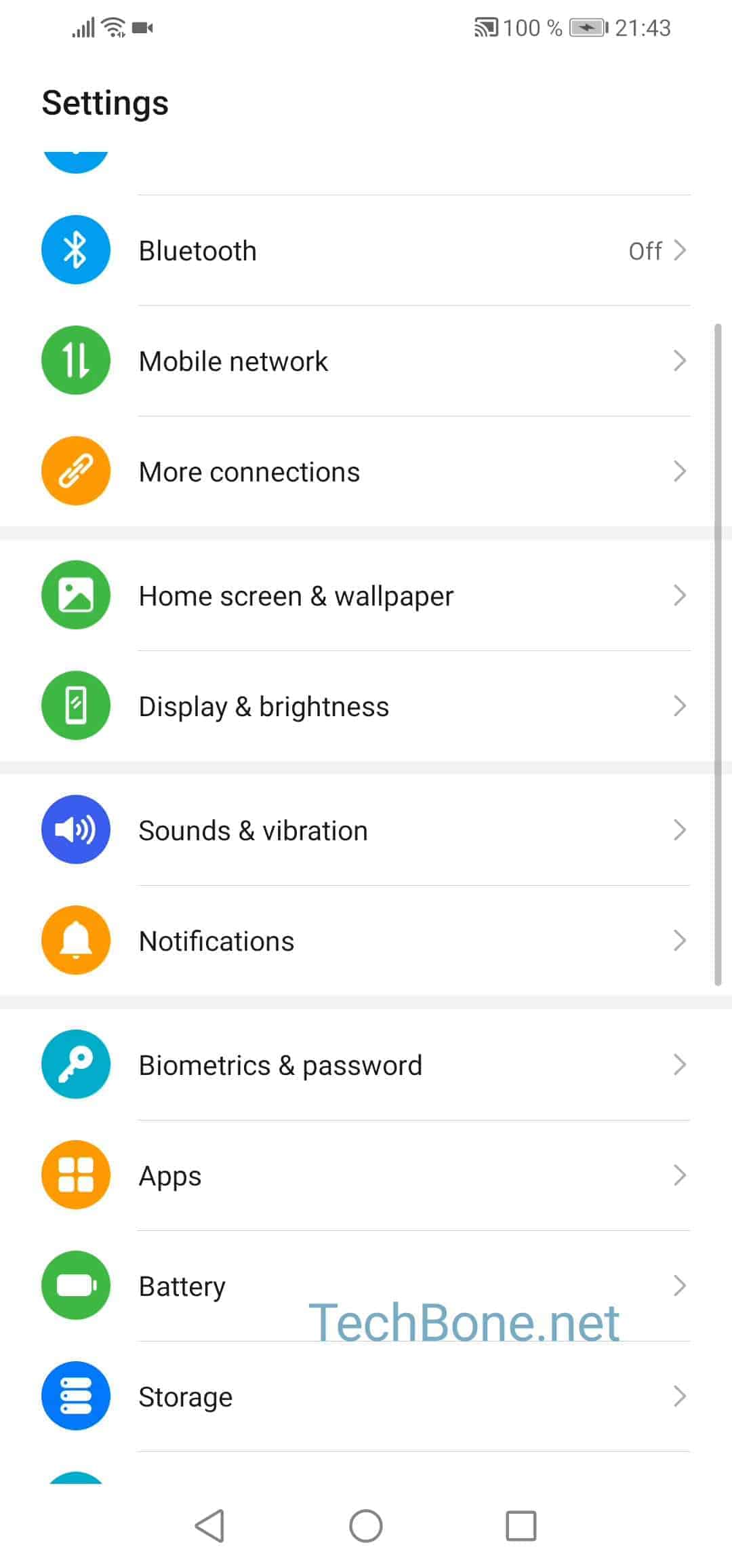 How to enable or disable flash notification light Huawei Manual