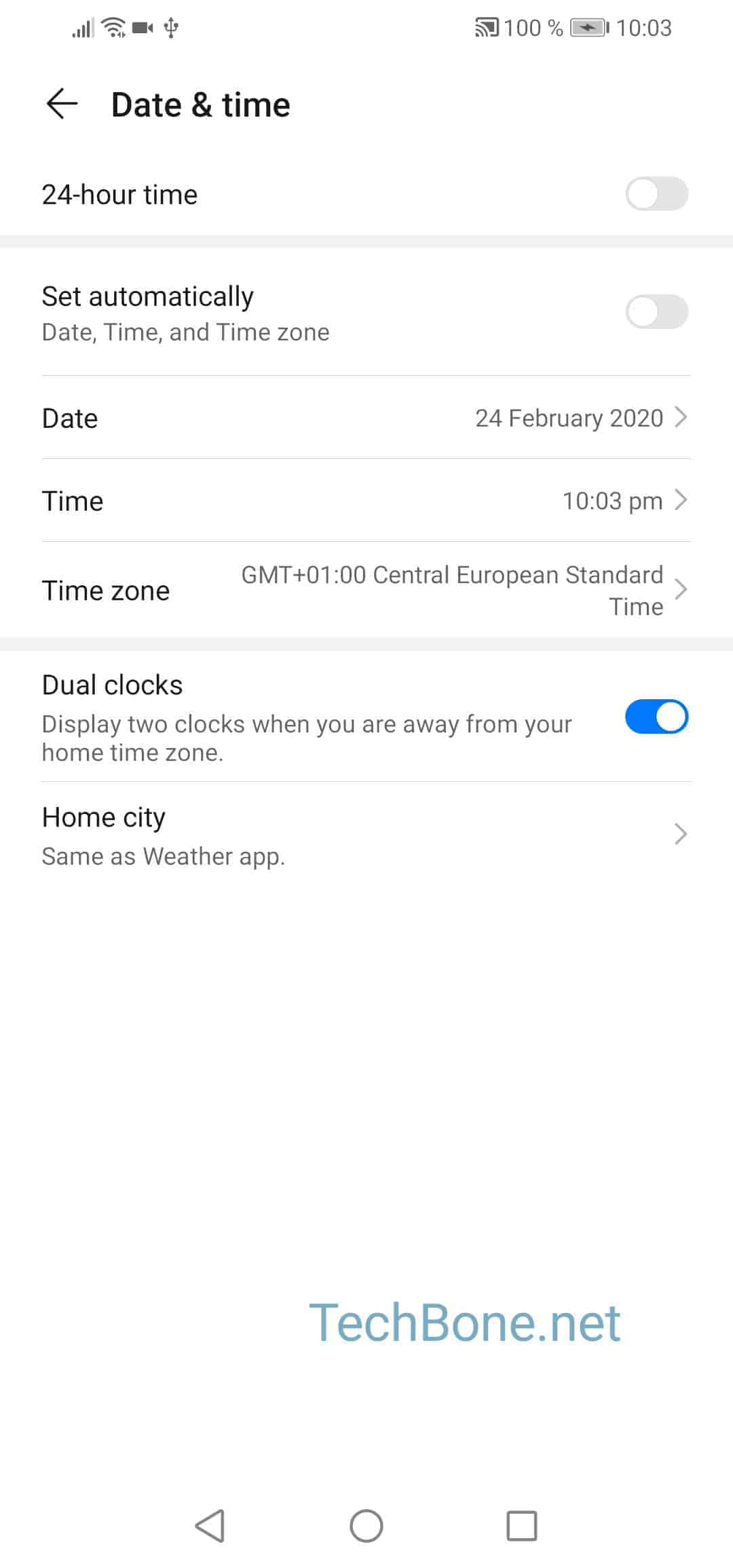 How to enable or disable dual clocks Huawei Manual TechBone