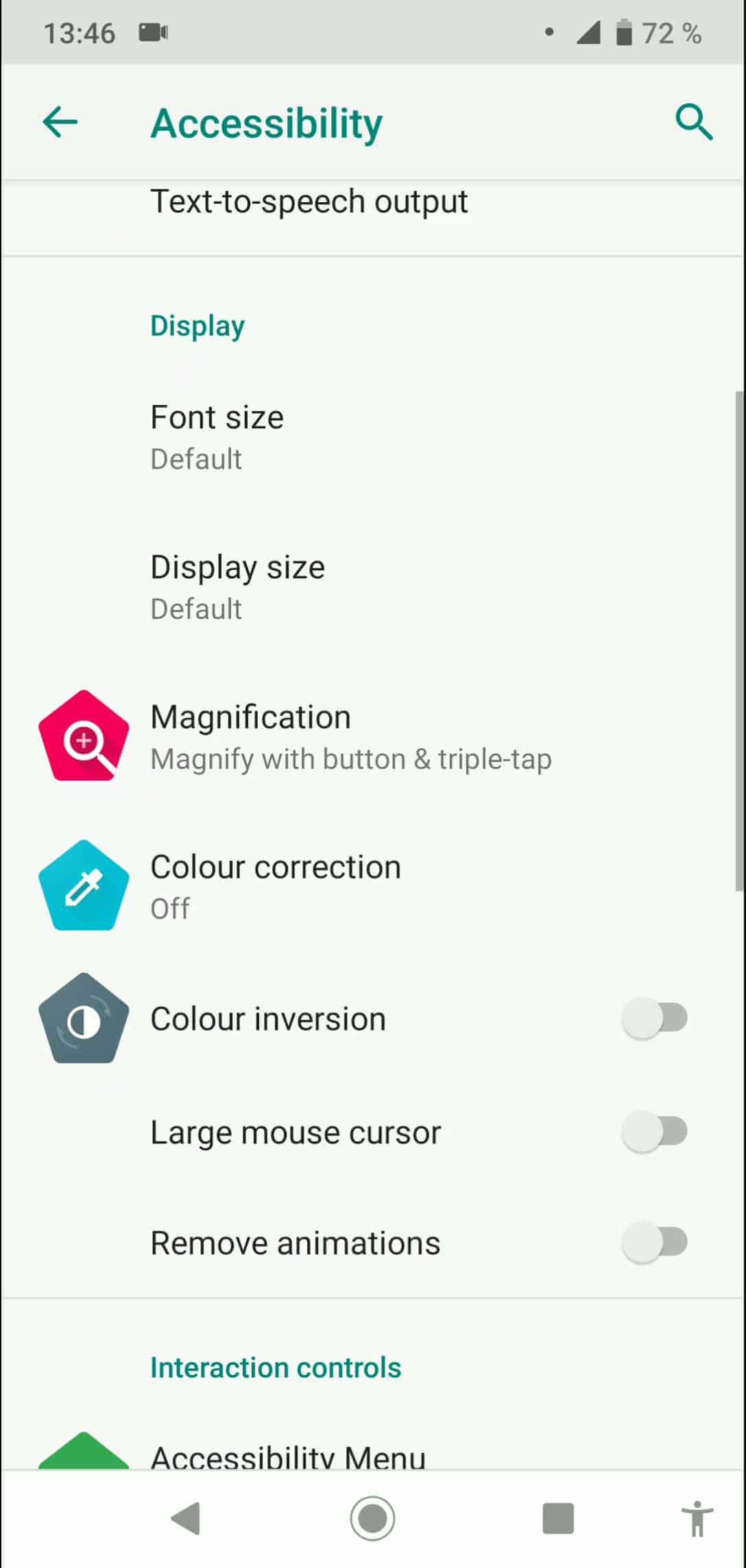 Colour correction android 9 manual techbone