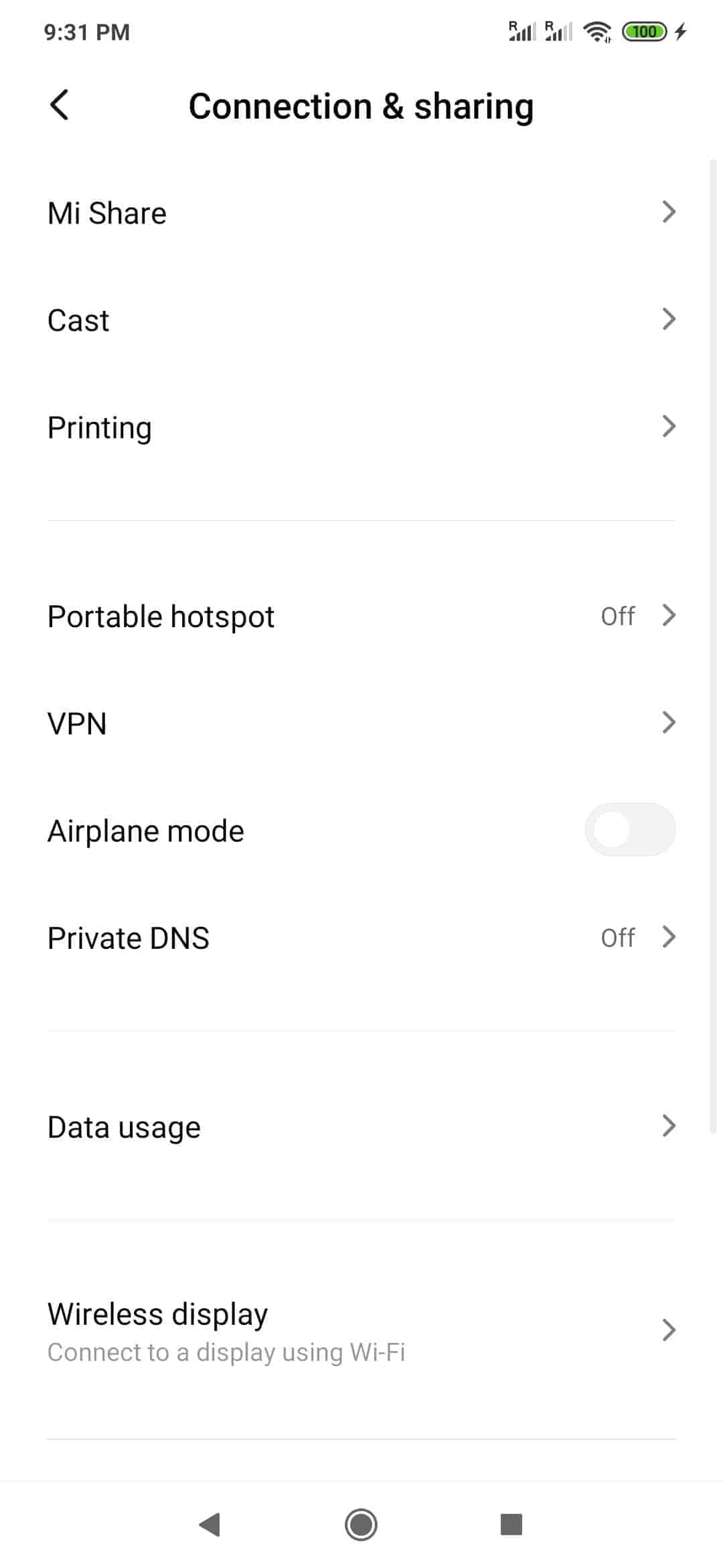 How to Enable oder Disable Screen Mirroring - Xiaomi Manual | TechBone