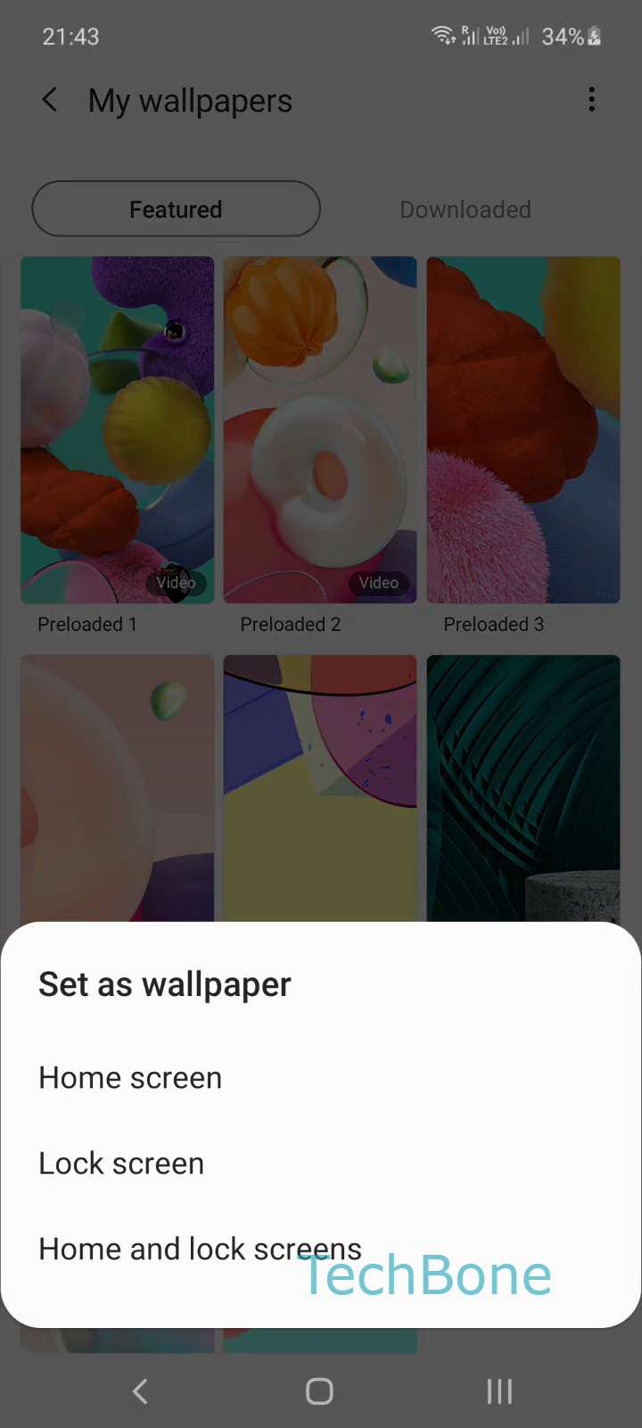 How to Change Wallpaper on Home Screen - Samsung Manual | TechBone