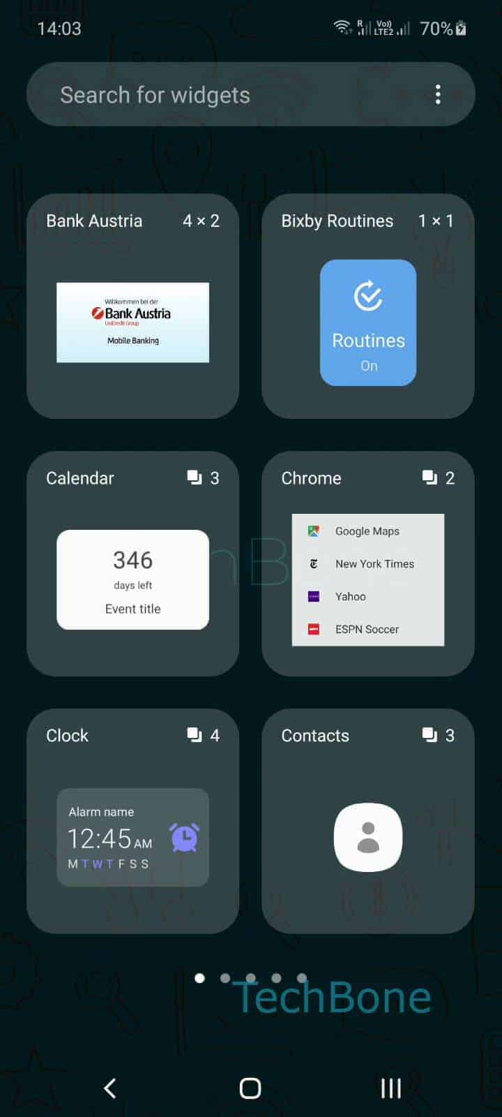 How to Add Alarm Widget to the Home screen - Samsung ...