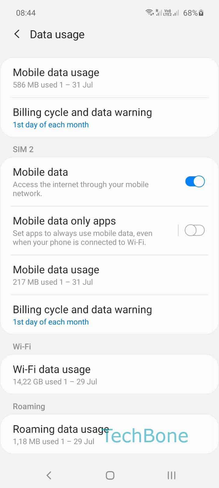 How to Enable or Disable Data warning - Samsung Manual | TechBone