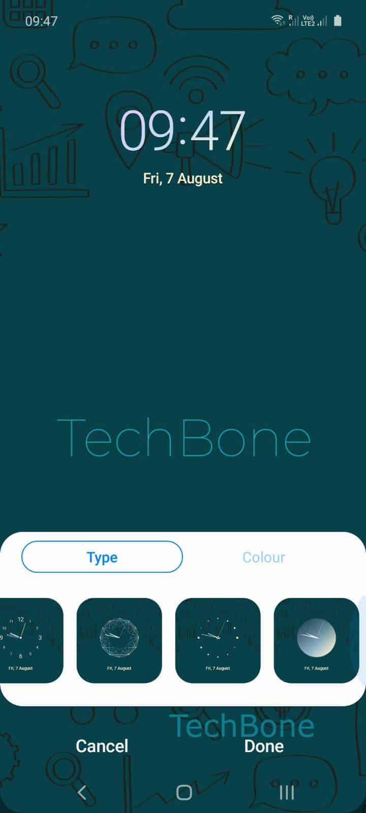 How to Change Clock on Lock screen Samsung Manual TechBone