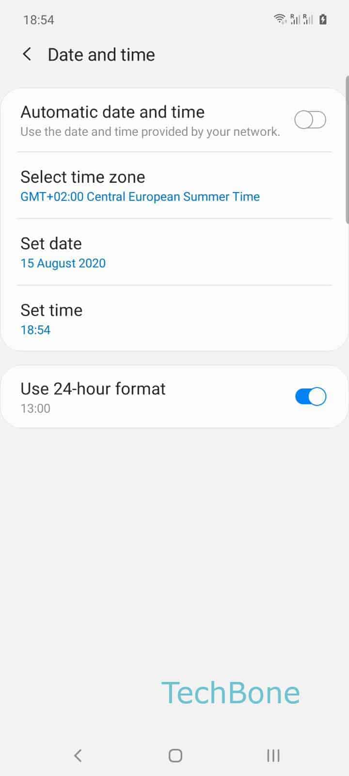 Set Date And Time Automatically