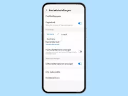 Samsung: Kontakte sortieren