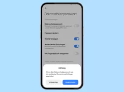 Xiaomi: Datenschutzpasswort deaktivieren