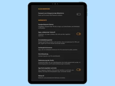 Amazon Fire Tablet: Apps unbekannter Herkunft