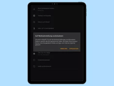 Amazon Fire Tablet: Optionen zum Zurücksetzen verwenden