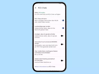 Android: Lesebestätigungen für RCS-Chats aktivieren oder deaktivieren