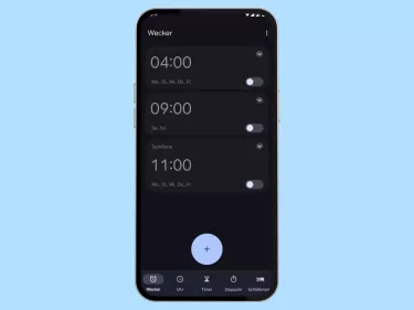 Android: Wecker stellen und anpassen