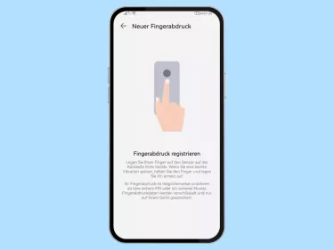 Huawei: Fingerabdruck verwenden und konfigurieren