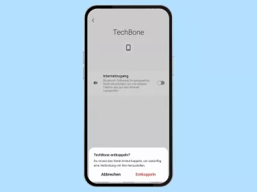 Samsung: Bluetooth-Verbindung löschen