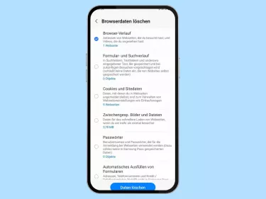 Samsung: Daten im Samsung Internet-Browser löschen