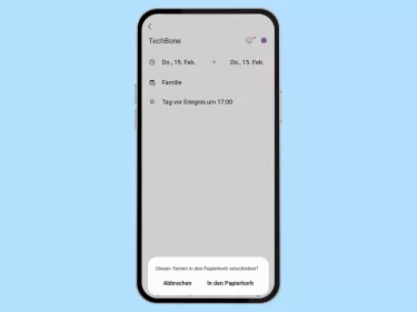 Samsung: Einzelnen Termin im Kalender löschen