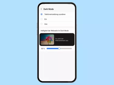 Samsung Internet: Dark Mode ausschalten oder einschalten