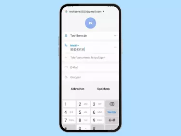 Samsung: Kontakt hinzufügen