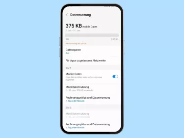 Samsung: Mobile Daten einschalten oder ausschalten