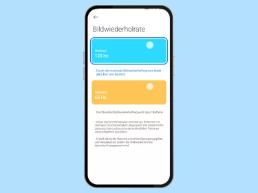 Xiaomi: Aktualisierungsrate vom Bildschirm einstellen