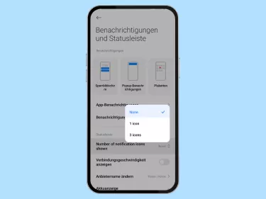 Xiaomi: Benachrichtigungssymbole in der Statusleiste ausblenden oder einblenden