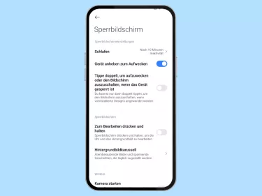 Xiaomi: Bildschirm beim Anheben aktivieren