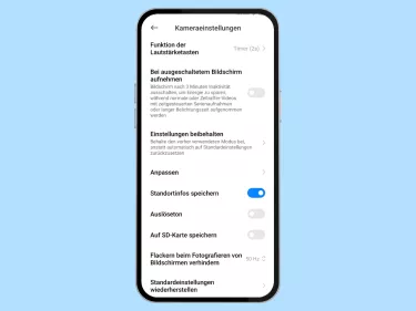 Xiaomi: Geotagging aktivieren oder deaktivieren Xiaomi: Geotagging aktivieren oder deaktivieren