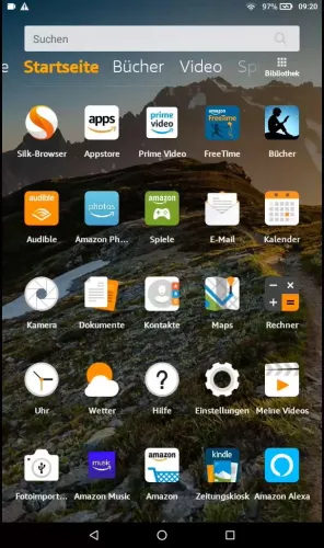 Amazon Fire Tablet Fire OS 6 Amazon Photos-App öffnen