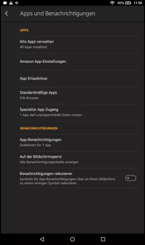 Amazon Fire Tablet Fire OS 6 Auf der Bildschirmsperre