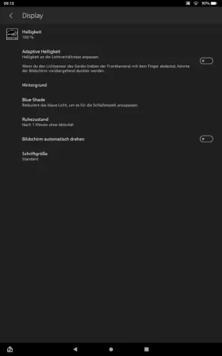 Amazon Fire Tablet Fire OS 6 Hintergrund