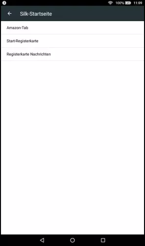 Amazon Fire Tablet Fire OS 6 Start-Registerkarte