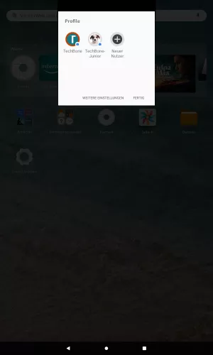 Amazon Fire Tablet Fire OS 8 Profil wechseln