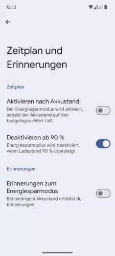 Android Android 15 Automatisch deaktivieren