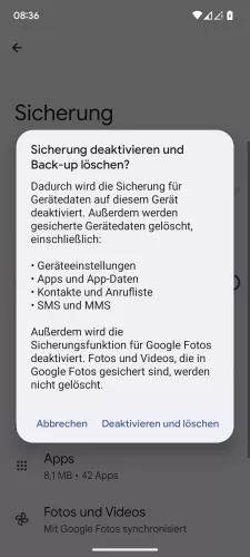 Android Android 15 Bestätigen